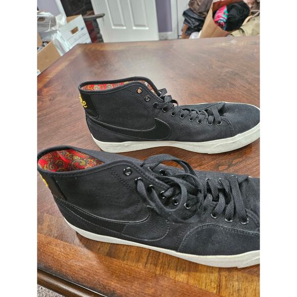 Nike Blazer Court Mid Premium SB Black Sneakers Men’s US Size 11.5 - Picture 5 of 9